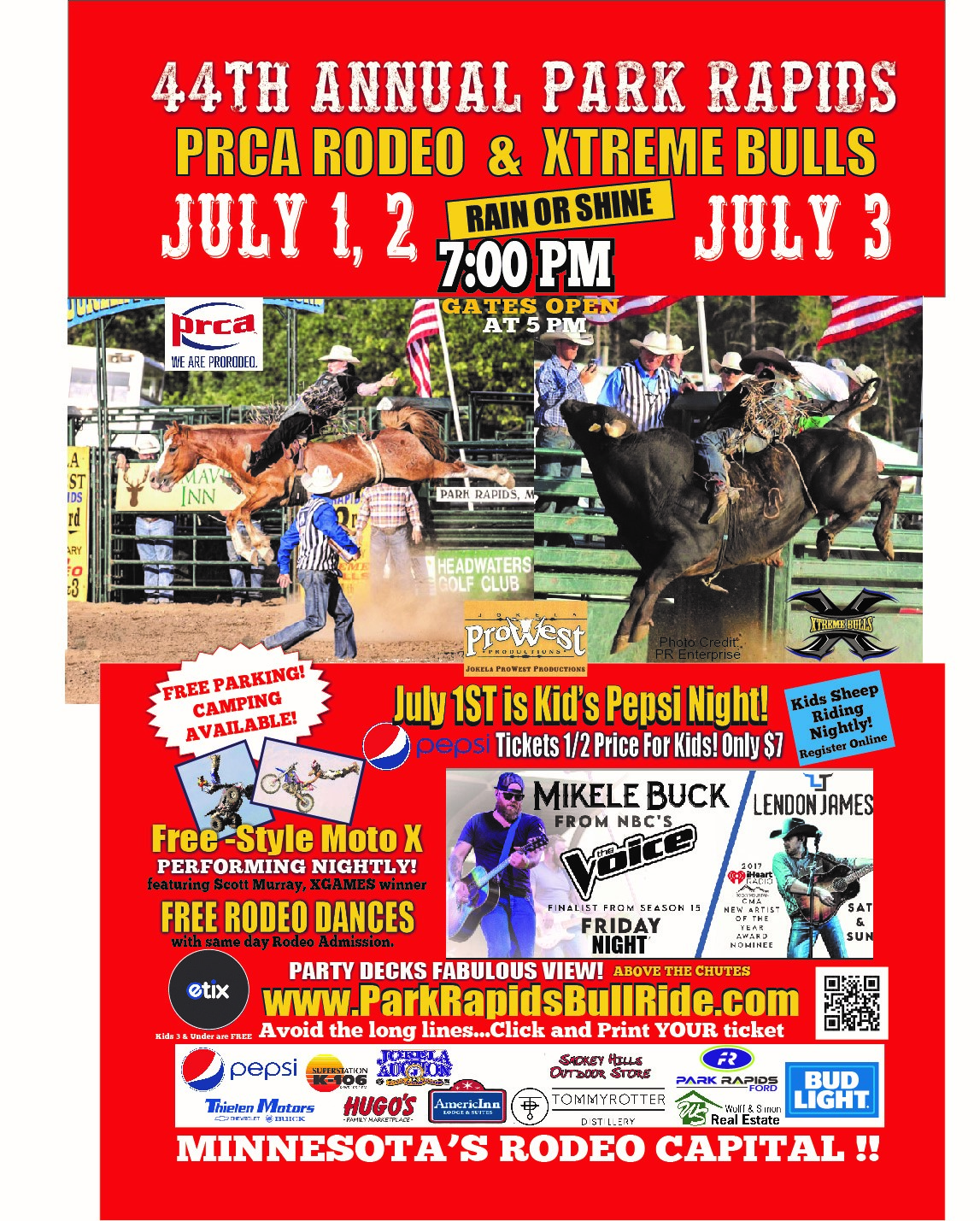 2022 Park Rapids PRCA/XTREME Bulls Rodeo